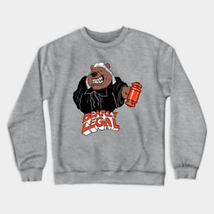 Bearly Legal Crewneck Sweatshirt